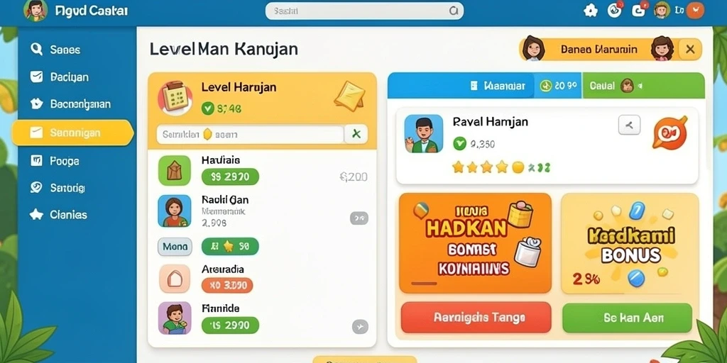 Tampilan antarmuka yang menarik dan user-friendly.