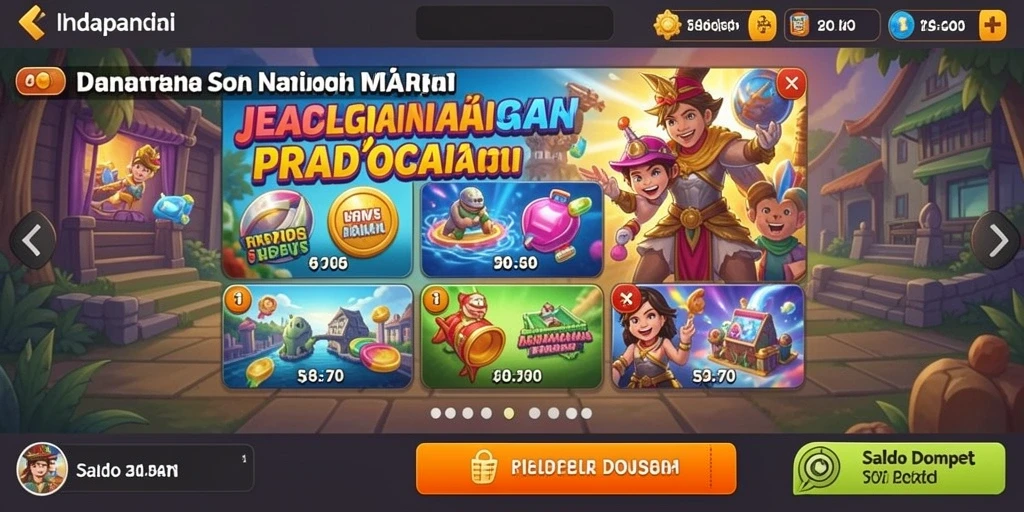 Tampilan awal NEX288 yang menarik dan interaktif.