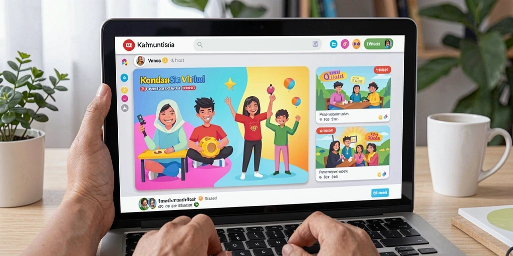 Tampilan awal yang menarik dan penuh warna.